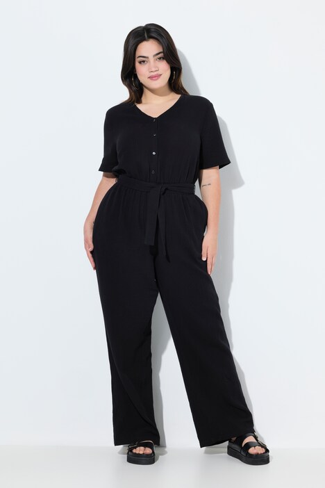 Mono, oversize, muselina, pierna recta