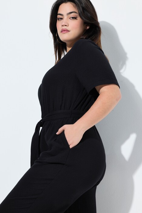 Mono, oversize, muselina, pierna recta