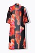Chiffonjacke, Blüten, Schalkragen, 3/4-Arm