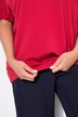 Sweatshirt, oversize, tunika-udskæring, korte ærmer