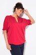Sweatshirt, oversize, tunika-udskæring, korte ærmer