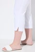 Pantaloni pre-maman Bellieva in bengalina con lunghezza fino al polpaccio e inserto elastico