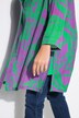 Blouse-jasje, bloemen, V-hals, lange mouwen