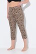 Capri, leopardprint, slanke ben, slidser i sømmen