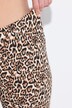 Capri, leopardprint, slanke ben, slidser i sømmen