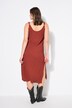 Robe midi en tissu gaufré, coupe Straight