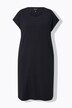 Oversized half-sleeve crew neck decorative rhinestone jersey dress