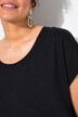 Oversized half-sleeve crew neck decorative rhinestone jersey dress