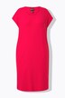 Jerseykleid, Ziersteine, Oversized, Rundhals, Halbarm