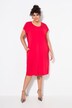 Jerseykleid, Ziersteine, Oversized, Rundhals, Halbarm