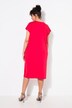 Jerseykleid, Ziersteine, Oversized, Rundhals, Halbarm
