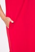 Jerseykleid, Ziersteine, Oversized, Rundhals, Halbarm