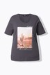 T-shirt à manches courtes. Encolure ronde à bords roulottés. Coupe Classic et imprimé cactus