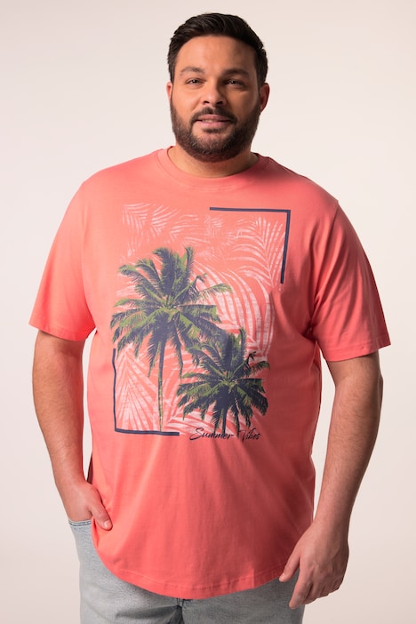 Men+-T-paidat, 2 kpl/pakkaus, lyhyet hihat, printti, suurin koko 8XL