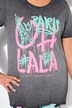 T-paita, oversized, Paris-graffittikirjailulla