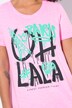 Camiseta, oversize, con letras en grafiti de París