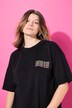 T-skjorte, oversized, trykk foran og bak