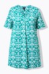 Slinky longshirt, bloemenprint, V-hals, korte mouwen