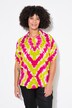 A-line half-sleeve batik pattern blouse