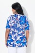Slinky shirt, bloemen, classic, V-hals, korte mouwen