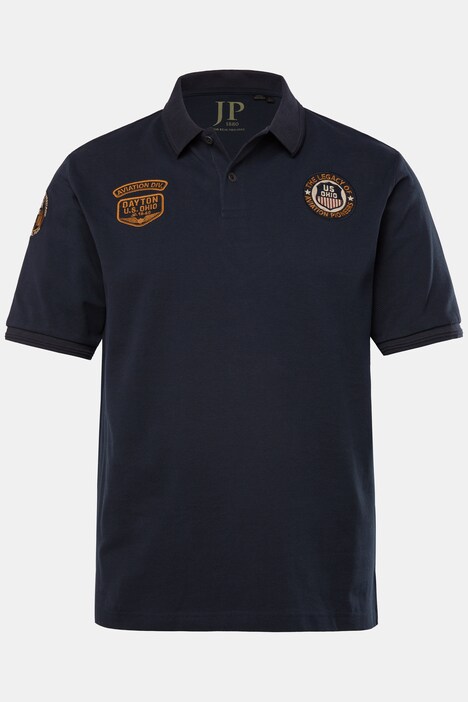 JP1880 Poloshirt, Halbarm, Piqué, Badges, bis 8 XL