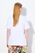 T-shirt en coton Pima. Motif citrons. Col bateau et manches courtes