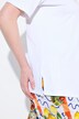 T-shirt en coton Pima. Motif citrons. Col bateau et manches courtes