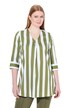 Halenka, pruhy, A střih, výstřih do V, 3/4 rukávy