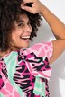 Robe coupe évasée, mélange d'imprimés pelages de félins colorés