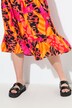 Robe coupe évasée, mélange d'imprimés pelages de félins colorés