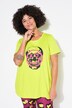 Camiseta, forma en A, calavera/emoticono