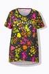 T-shirt dal taglio svasato con spruzzi di colore e Colorful World