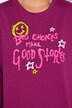 Sudadera larga, Loose Fit, 1 manga en rosa