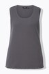 Top, rib-jersey, slank, rund hals, ærmeløs