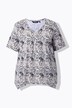 T-shirt, dyr, høj søm, A-form, V-udskæring, korte ærmer