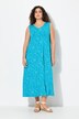 Maxi-jurk, met motief, A-lijn, V-hals, mouwloos