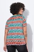 Camiseta, forma en A, beso, leopardo rayas.