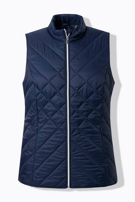 HYPRAR functionele doorgestikte bodywarmer, waterafstotend, opstaande kraag