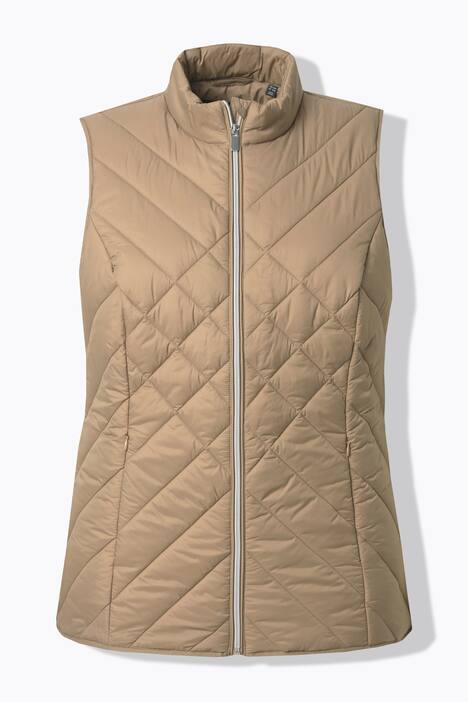 HYPRAR functionele doorgestikte bodywarmer, waterafstotend, opstaande kraag