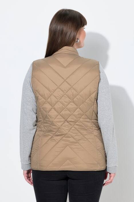 HYPRAR functionele doorgestikte bodywarmer, waterafstotend, opstaande kraag
