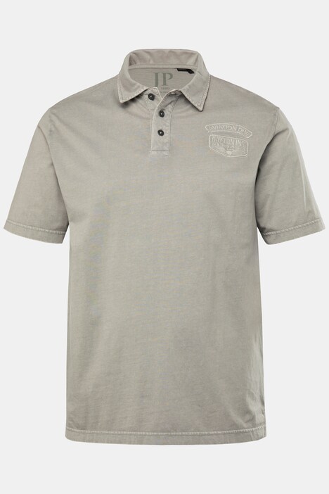JP1880 Poloshirt, Halbarm, Badges, Vintage Look, bis 8 XL