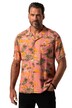 Košile JP1880, viskóza, krátké rukávy, Cuba límeček, plošný potisk, Cuba střih, do 8XL
