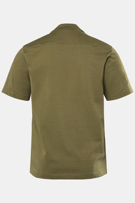 JP1880 Jersey-Hemd, Halbarm, Cuba-Kragen, Cuba-Fit, bis 8 XL