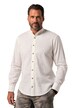 Tradiční košile JP1880, dlouhé rukávy, lněná směs, stojáček, Modern střih, do 8XL