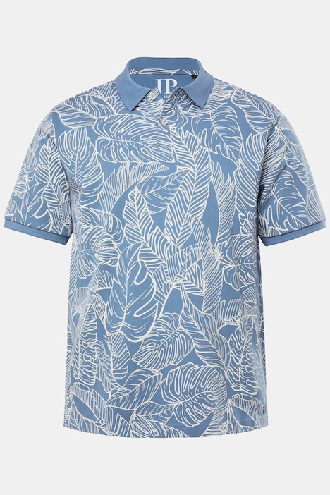 JP1880 Poloshirt, Halbarm, Piqué, Allover Print, bis 8 XL