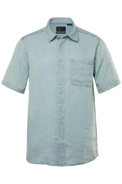 Lyocellová košile JP1880, krátké rukávy, Kent límeček, Boxy střih, do 8XL