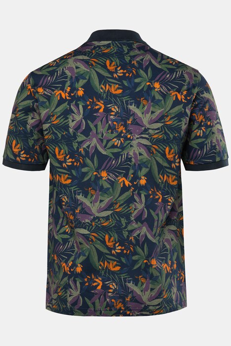JP1880 Poloshirt, Halbarm, Piqué, floraler Print, bis 8 XL