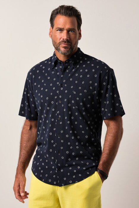 JP1880 Piqué-Hemd, Halbarm, Buttondown-Kragen, Modern Fit, bis 8 XL