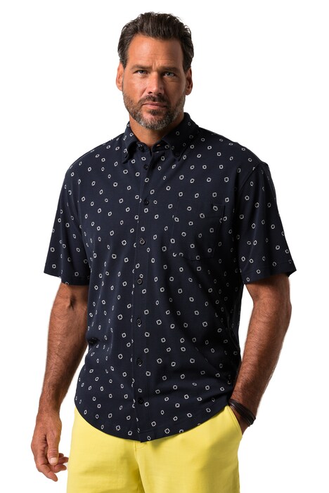 Piké košile JP1880, krátké rukávy, límeček s knoflíky, Modern střh, do 8XL