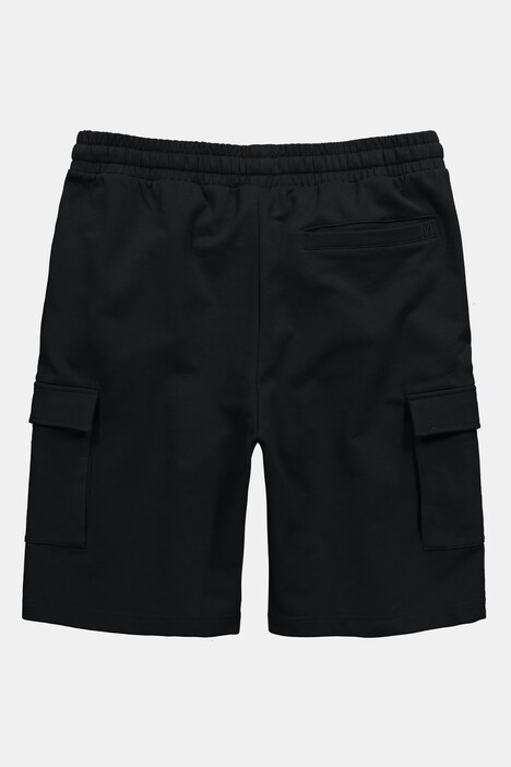 Bermuda cargo en molleton Men+, ventre confort et taille élastique, coupe Basic Fit - jusqu'au 8 XL